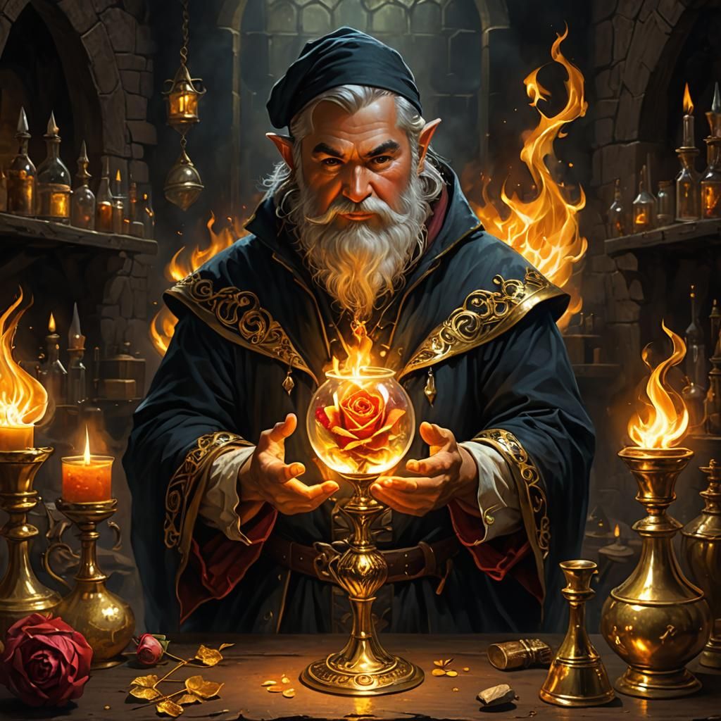 The Alchemical Rose  by @Rebelle