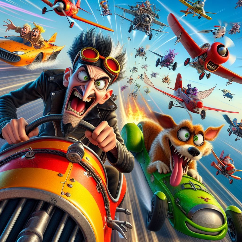 Dastardly and Muttley and Their Flying Machines Stop the Pig...