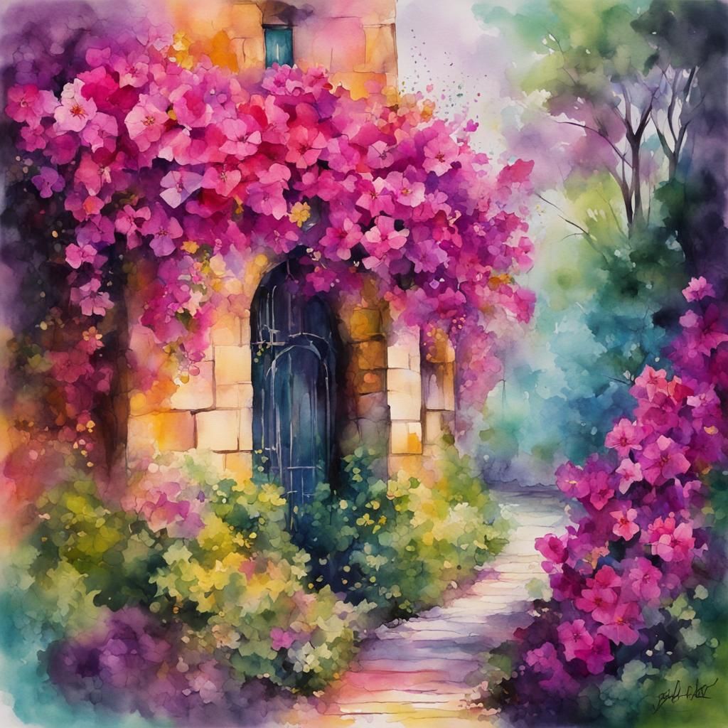 A glimpse in bloom  by @Neromagenta