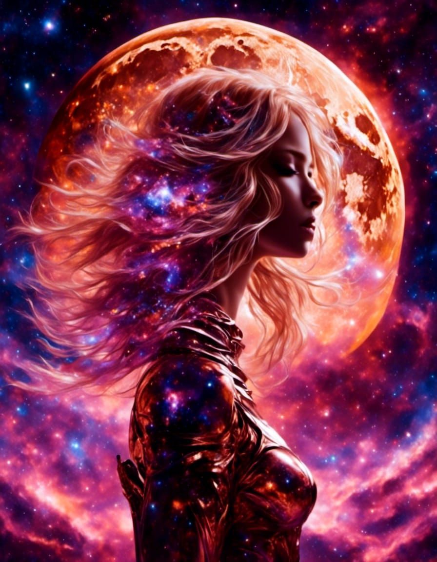 "no scars to your beautiful kitten"  Double exposure collage art illustration, silhouette art, fantasycore, hdr, vibrant, surrealism surreal...