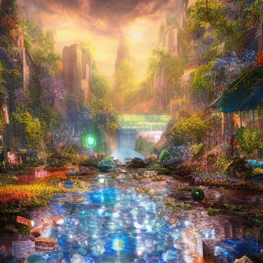 Glass pop bottles bubbles rainwater cracked diamond painting...