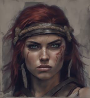 Rook Feathersworn; Barbarian Warrior