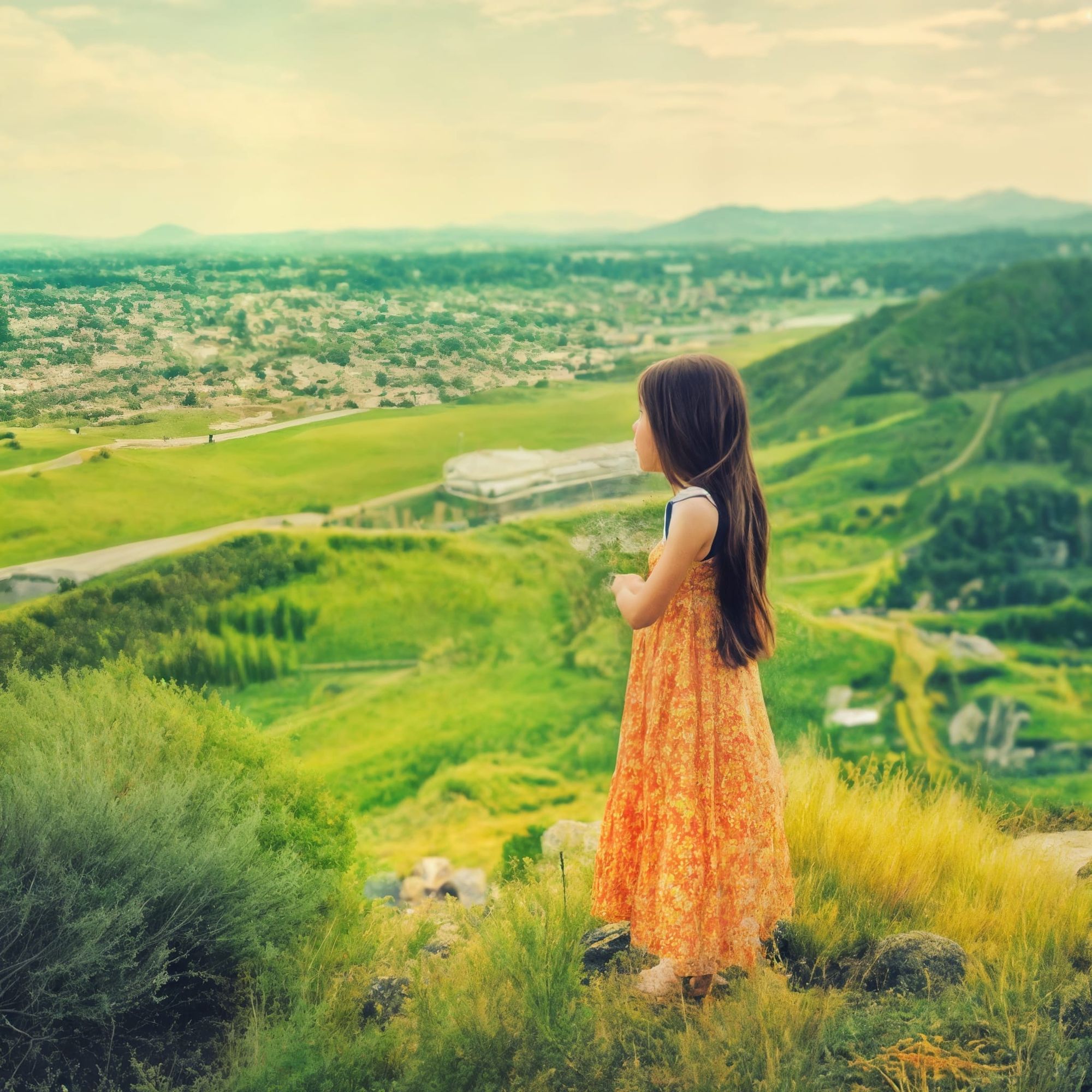 Make her turn round to face us 