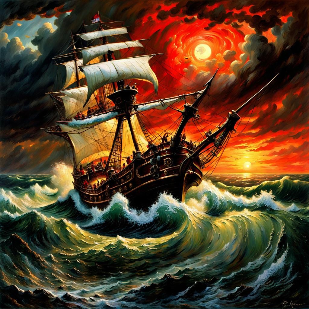 Stormy Voyage  by @Raihan