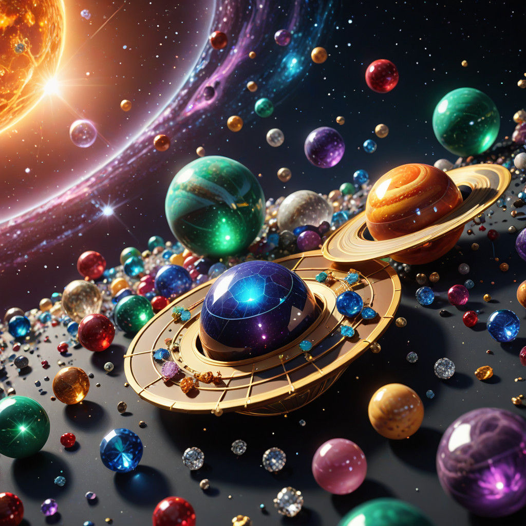 The solar system wherent gemnd the stars are diamonds. Everything ...  by @Dave Man