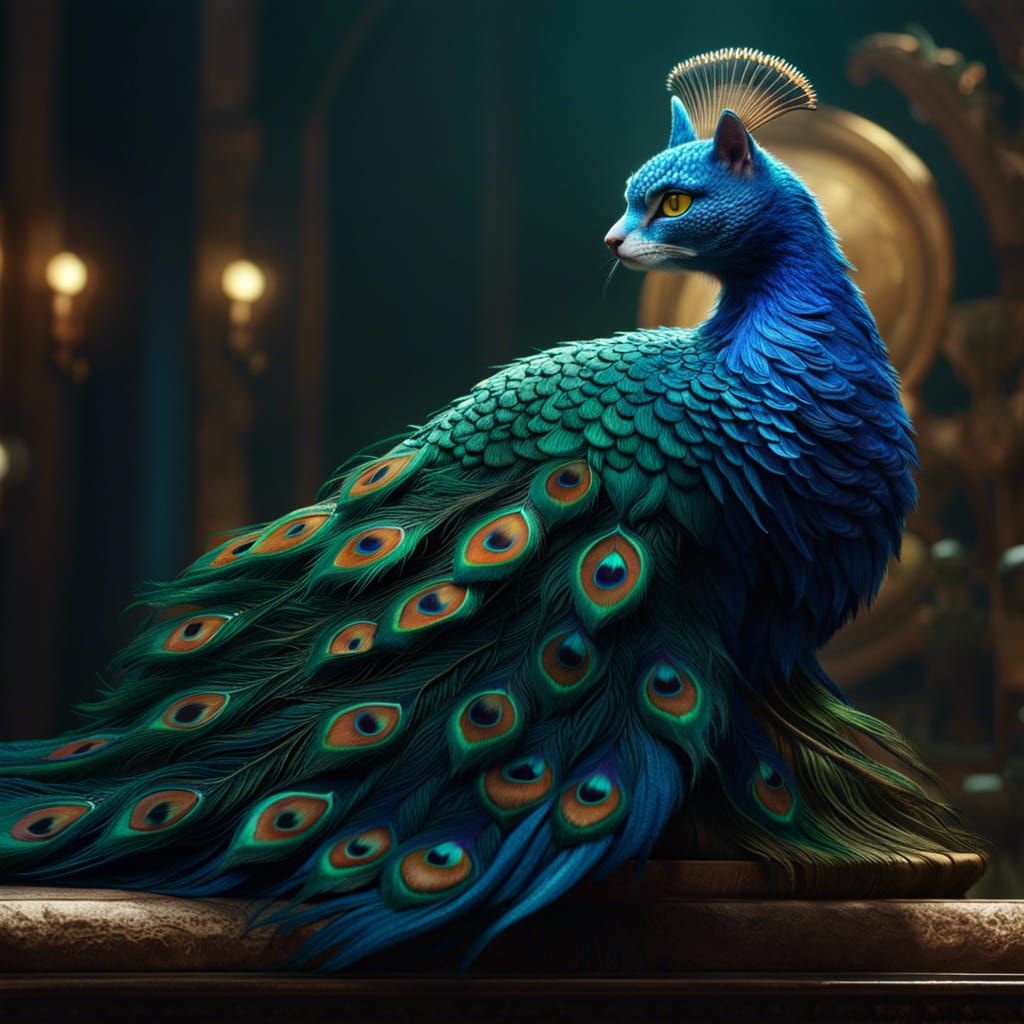 Cat Peacock  by @Hani