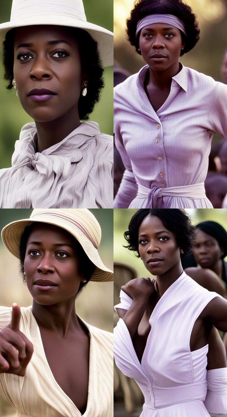 the movie the color purple, purplecore movie poster - AI Generated