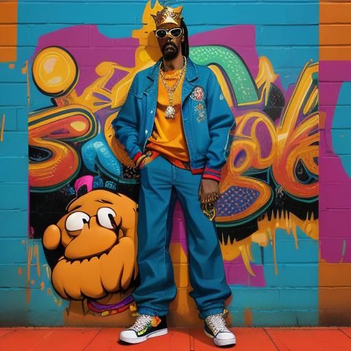 Hip hop Snoop cat Garfield