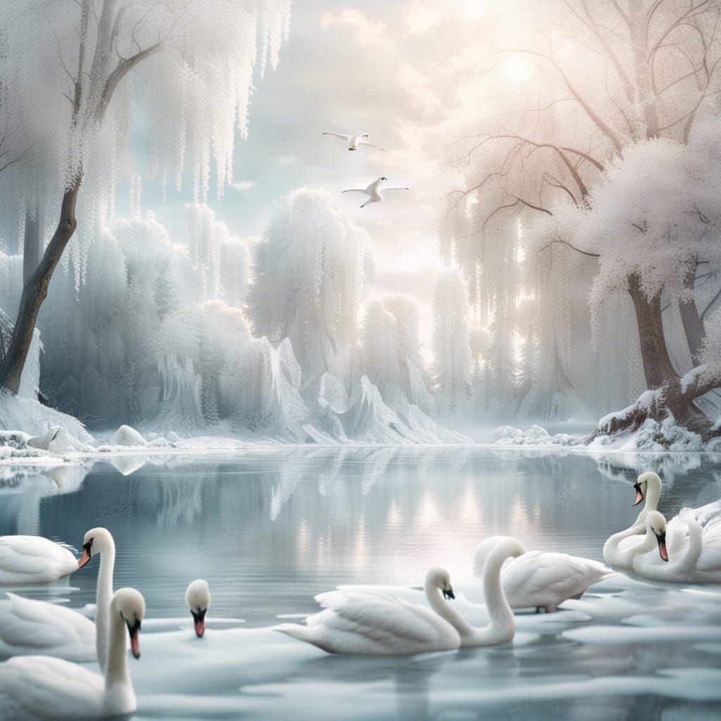 swan fantasy art
