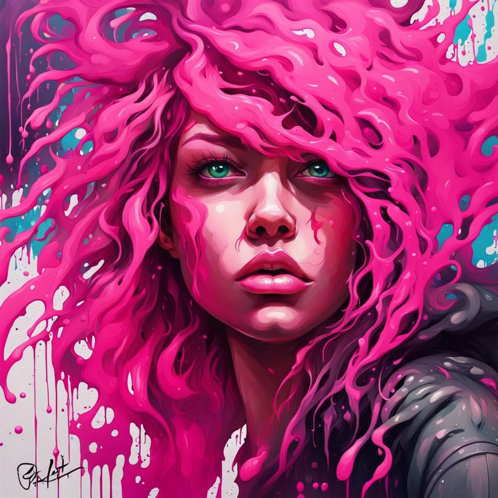 Hair Challenge - pink  by @Olena