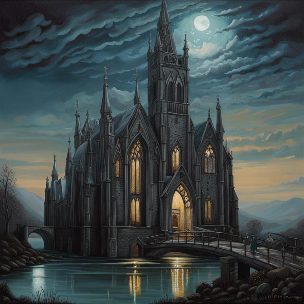 Gothic castle in the middle of nowhere  by @A