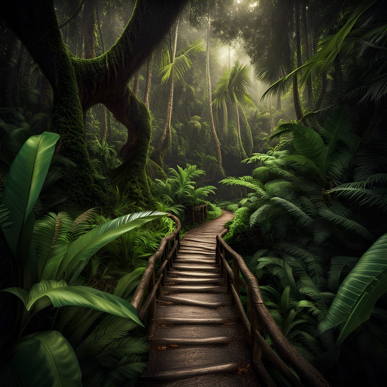 Rainforest pathway   by @Tanke