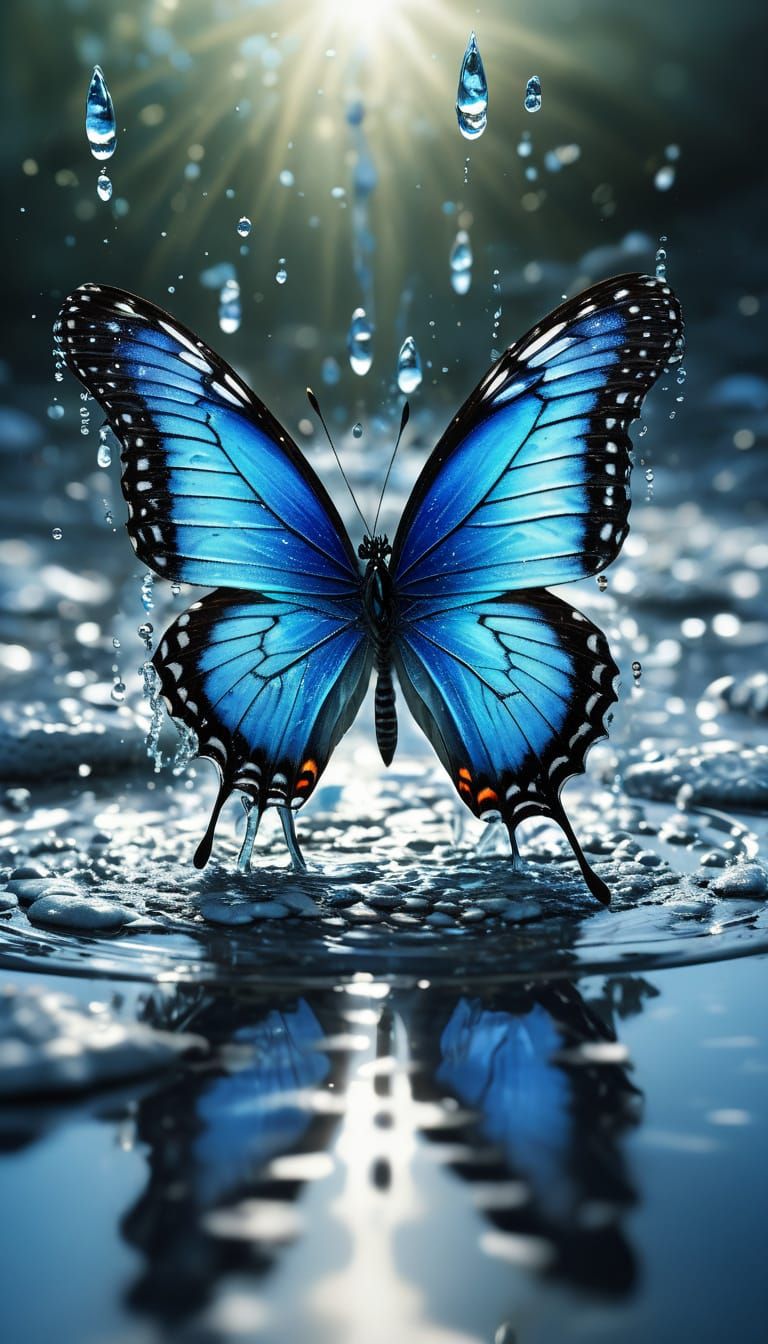 A butterfly out of water  by @Petro_vi4