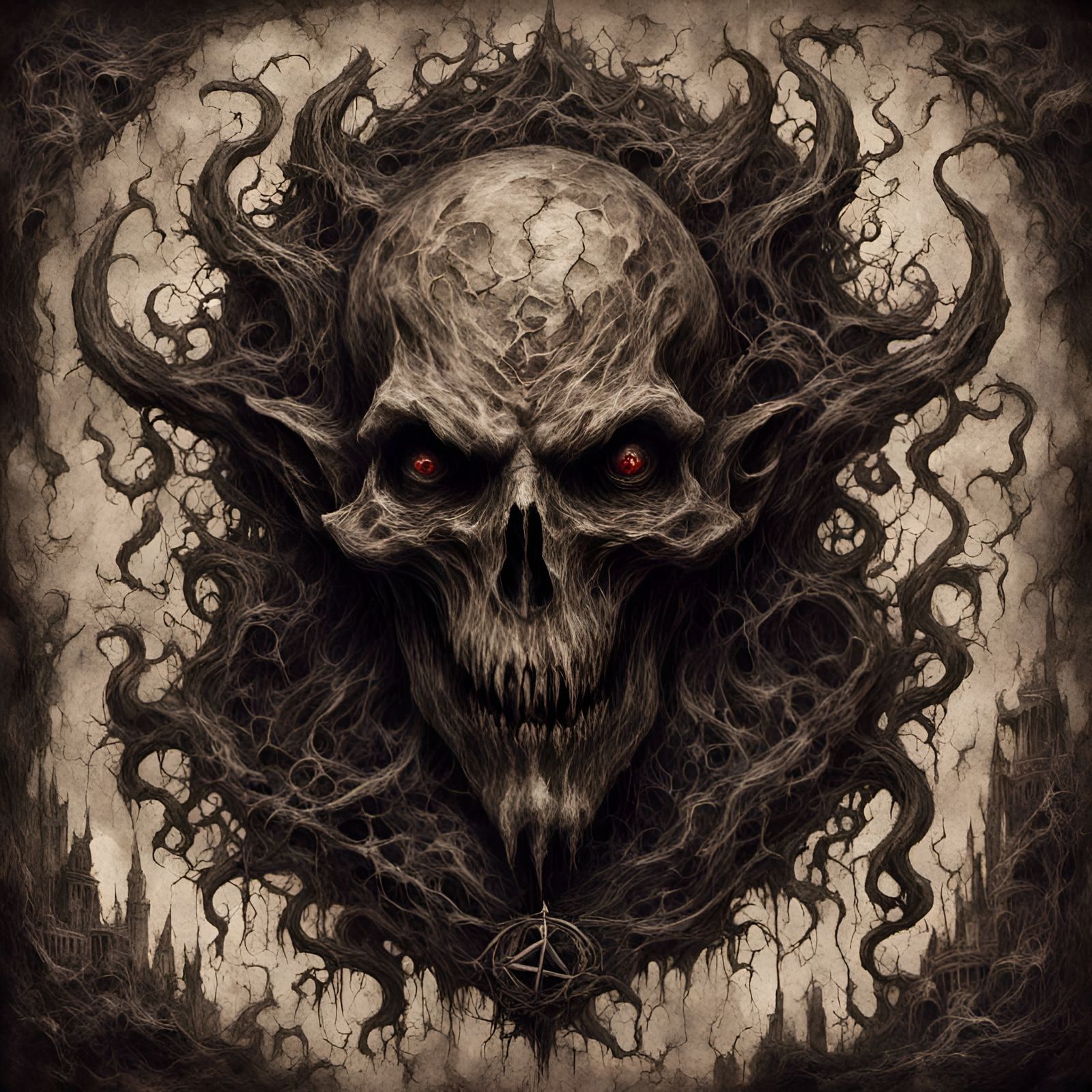 <lora:dark art:1.0> <lora:Macabre:1.0> Scary,Creepy,Demon Gi...