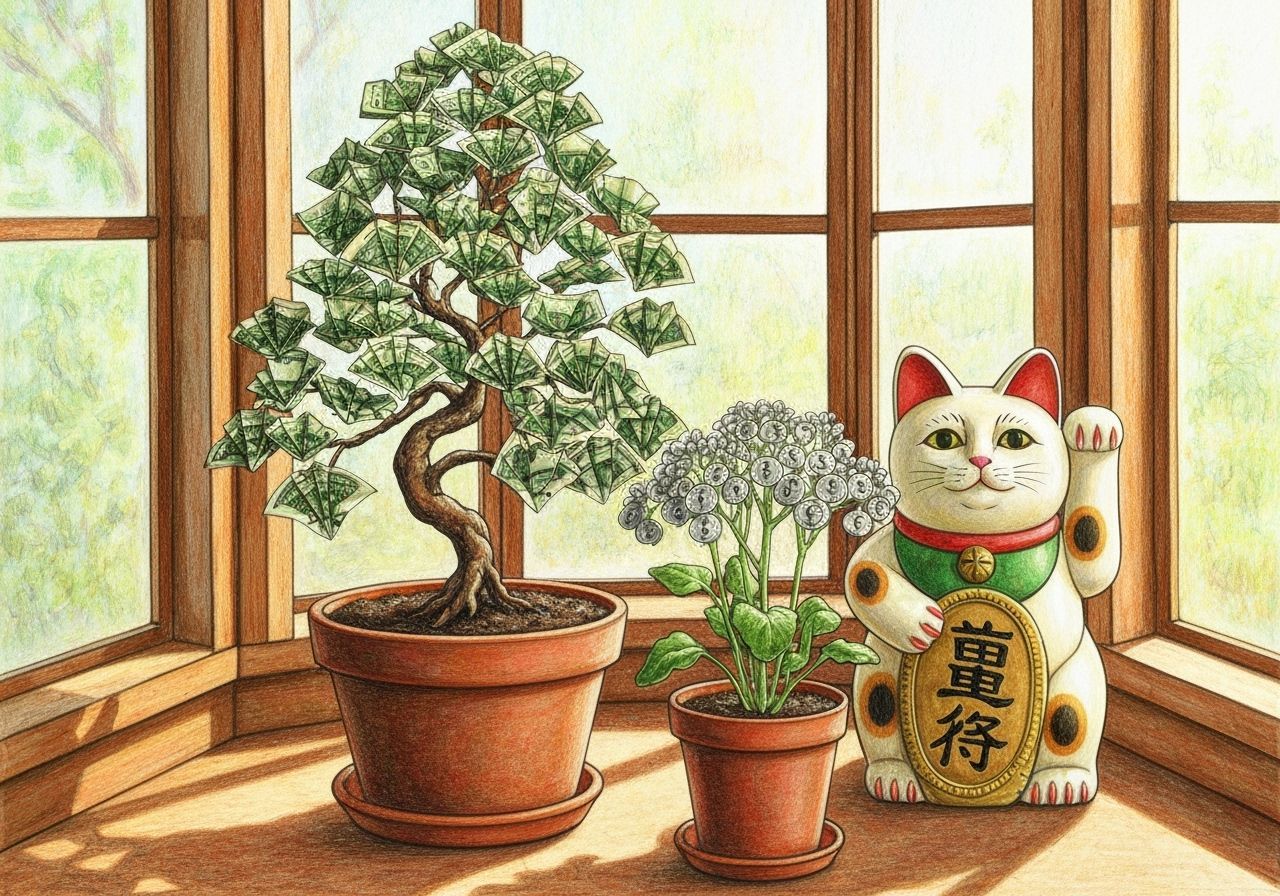 Lucky Origami Bonsai Money Tree  by @Gary Murakami