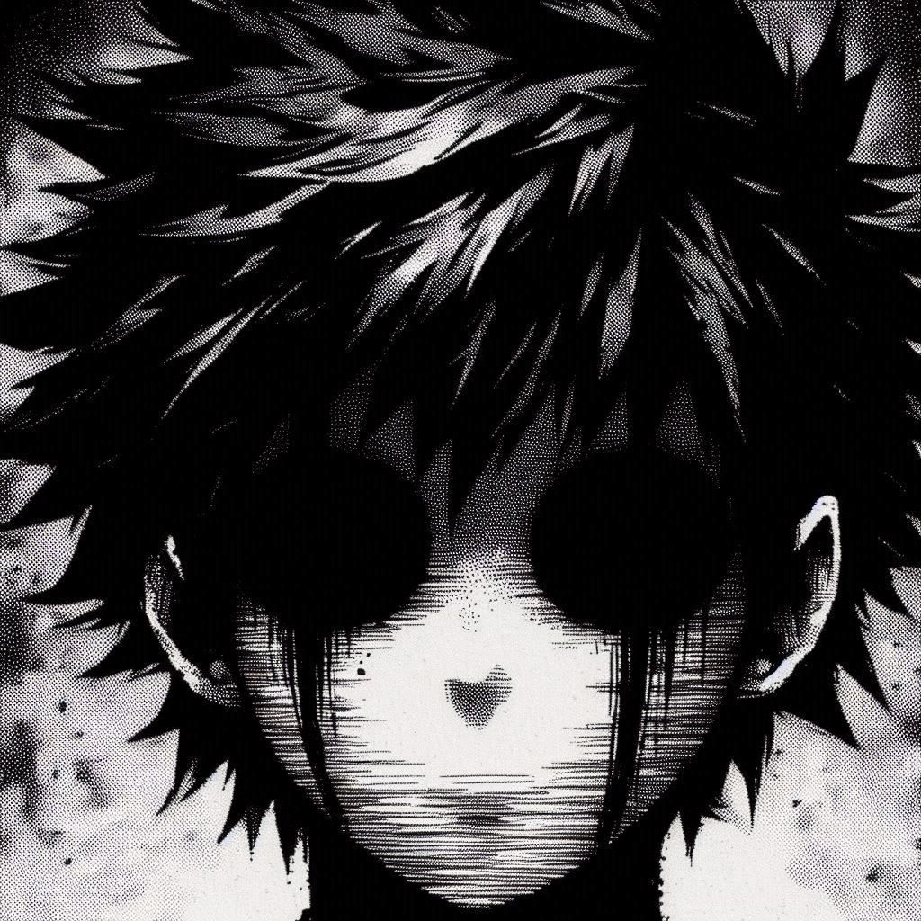 Black static ink drawing III