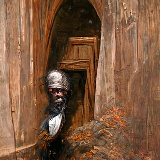 Black man in a doorway