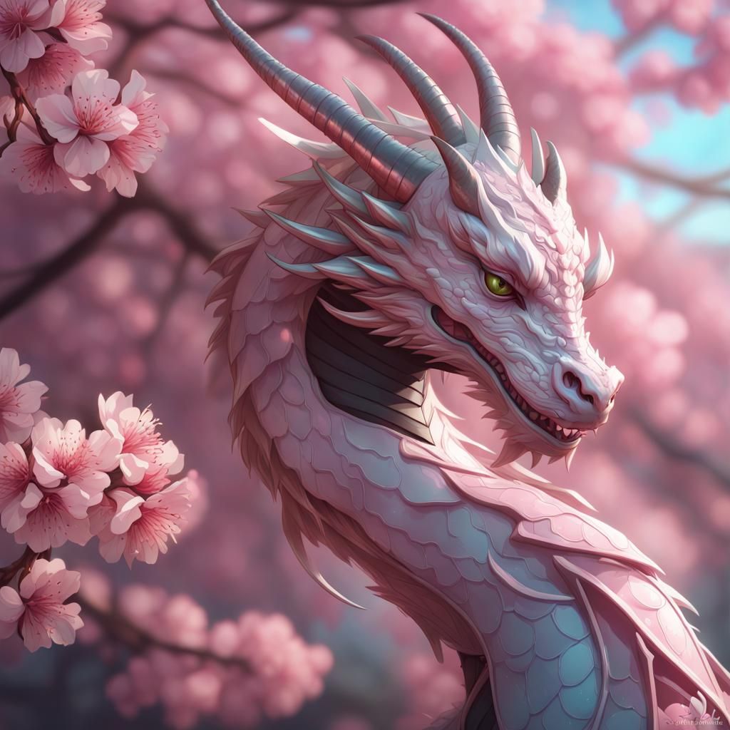 Cherry blossom dragon