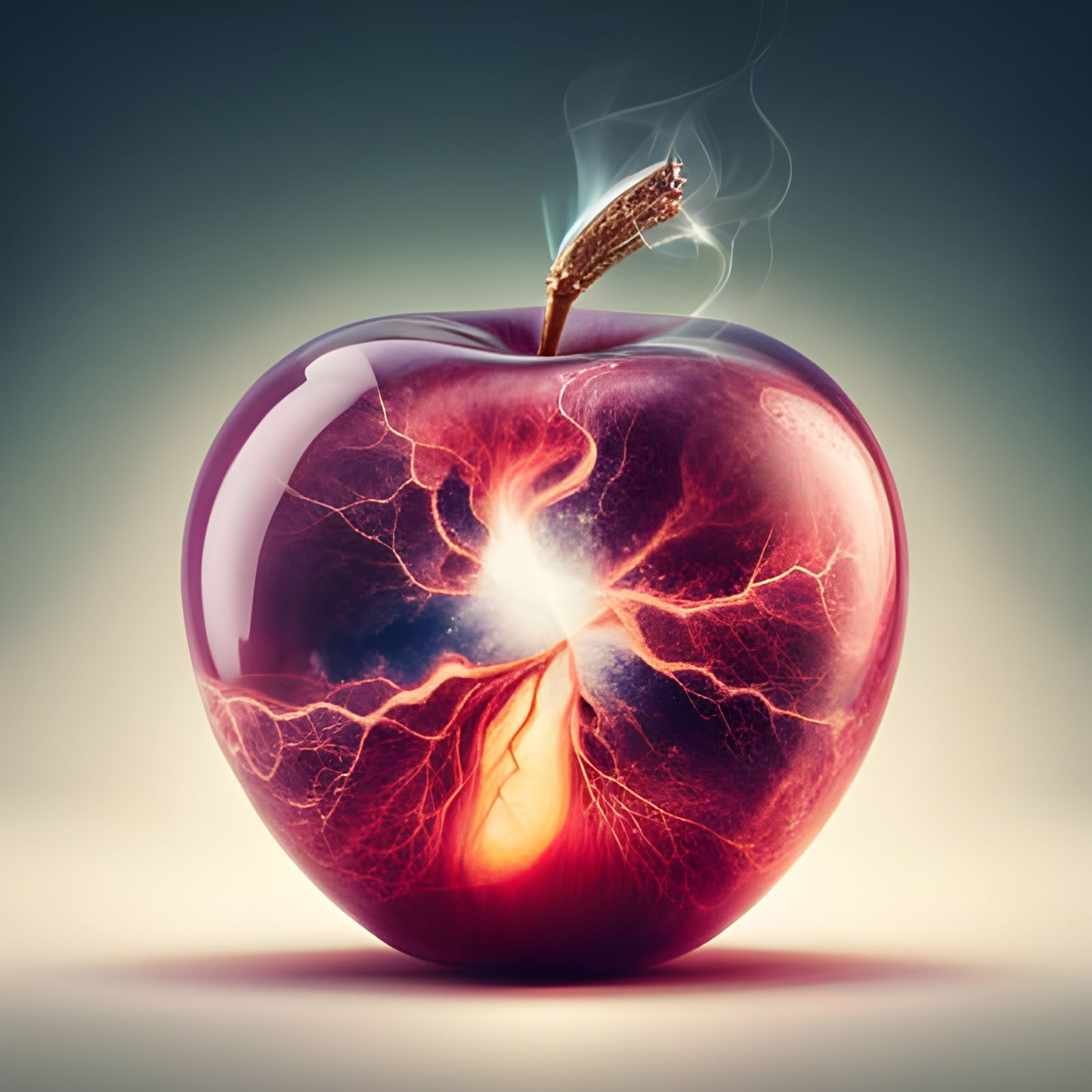 The Cosmic Apple  by @Weird Insaan