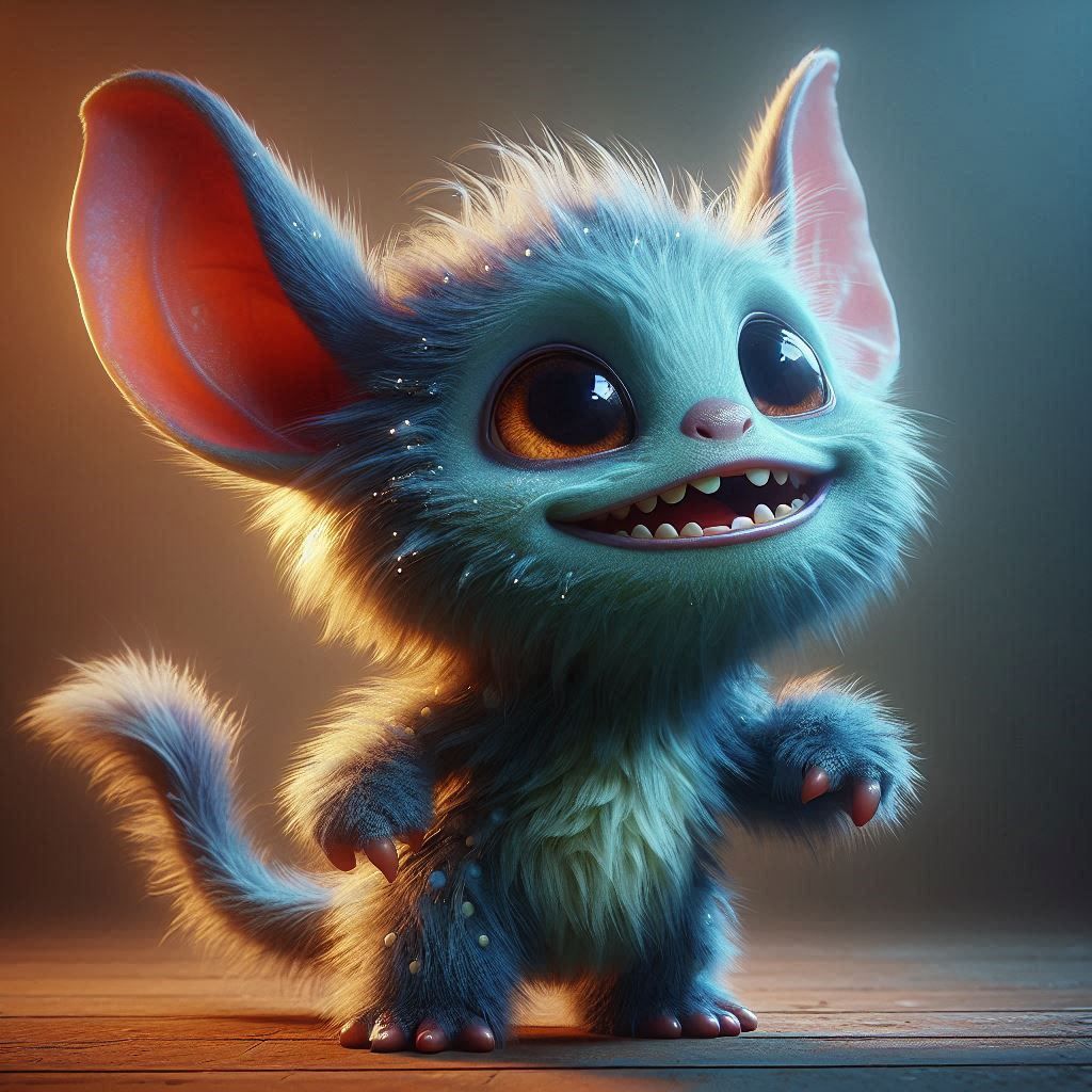 adorable fairy-tale fantasy creature portrait..