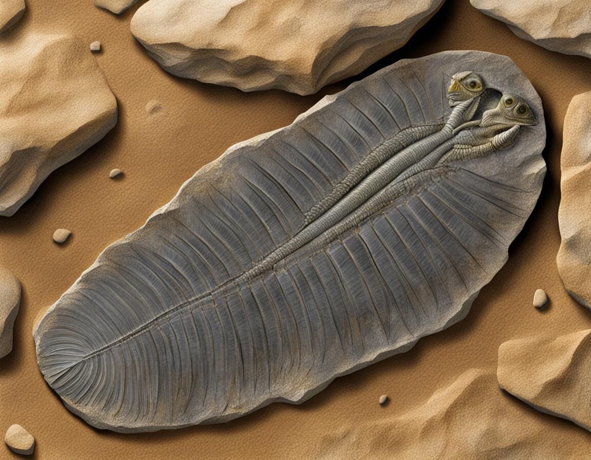 Rock split open reveals detailed fossil  by @Scott PPro