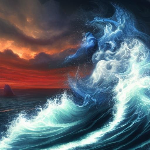 Water into Air  by @Prettysleepy Art