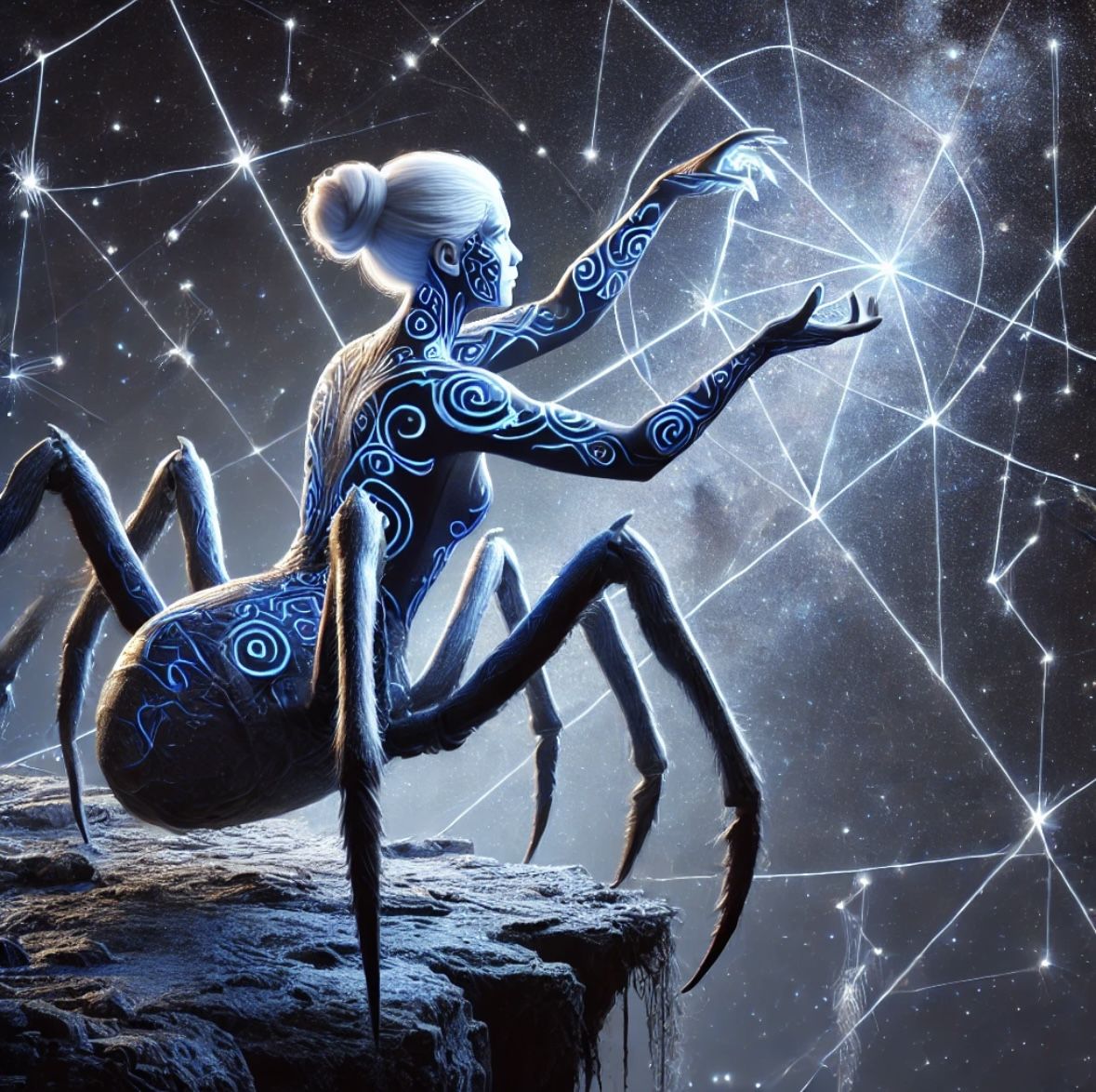 Cosmic Spider goddess star constellation weaver