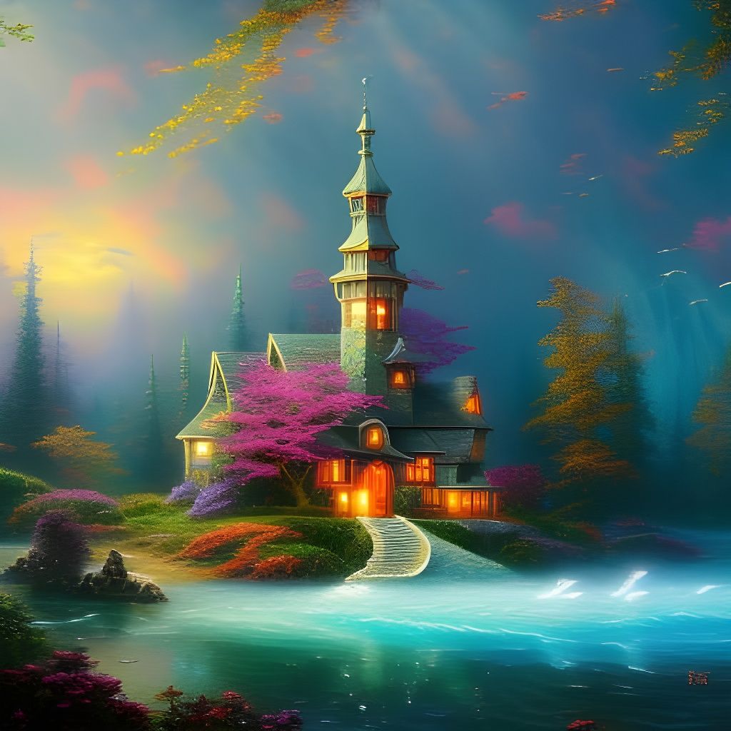 Magic Beach House AI Generated Artwork NightCafe Creator