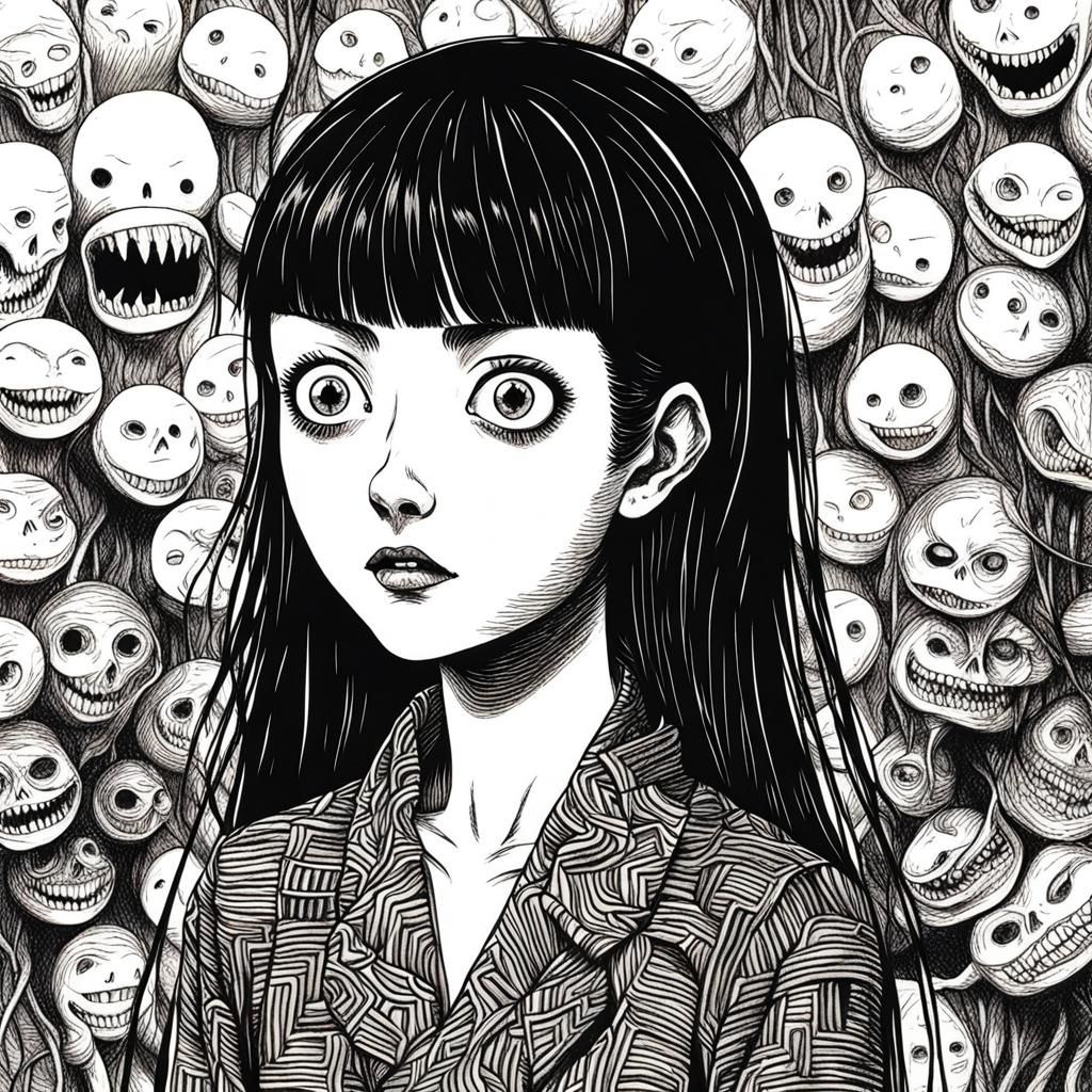 tomie kawakami junji ito - AI Generated Artwork - NightCafe Creator