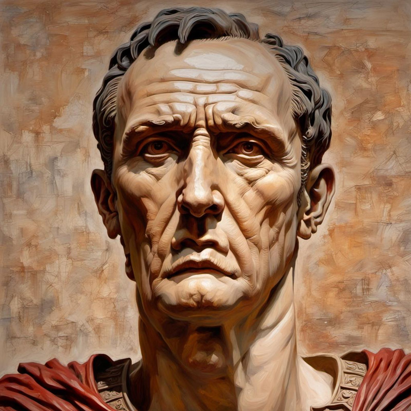 A very high detailed sculpture of Julius Caesar - AI Generated Artwork ...