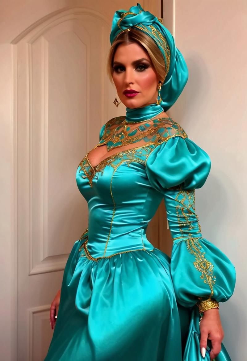 Mature Women POMPÖÖS Couture. A Satin Wonderland of Sissy Sa...