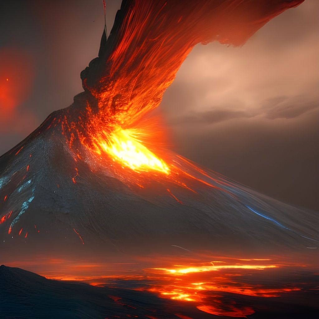 Volcano 🌋   by @cyan