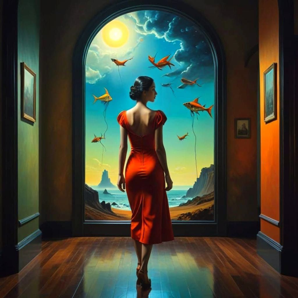 Ethereal Surrealistic Visions in Vivid Colors