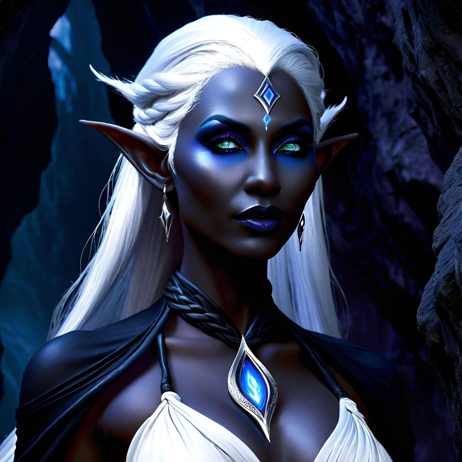 Drow Noble - AI Generated Artwork - NightCafe Creator