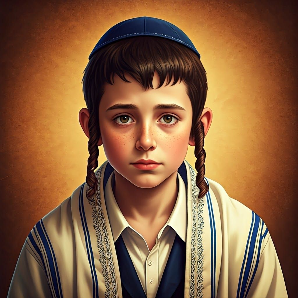 Orthodox Boy Portrait in 3D Anime Art Style