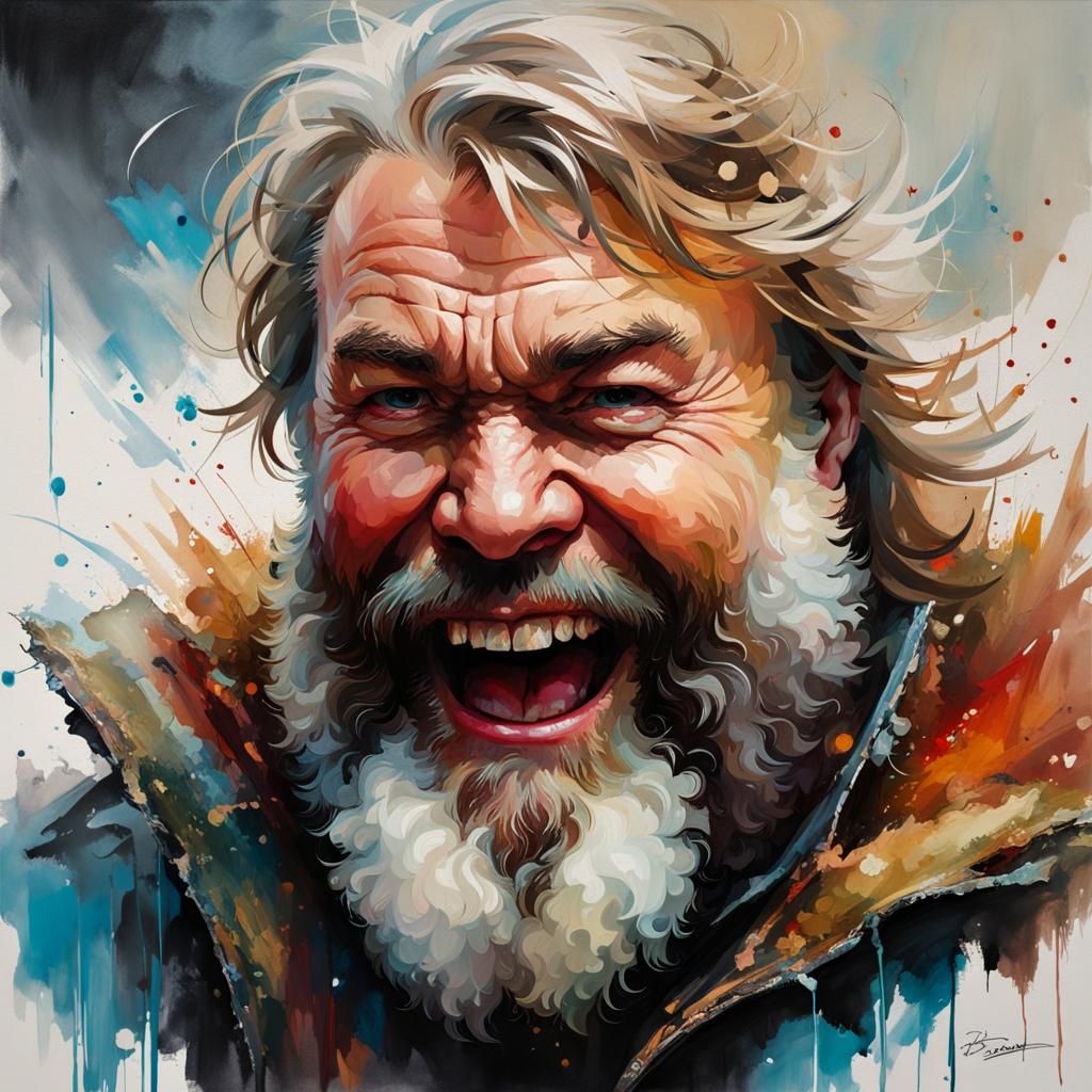 Laughing joyfully and loud!  by @Caroline