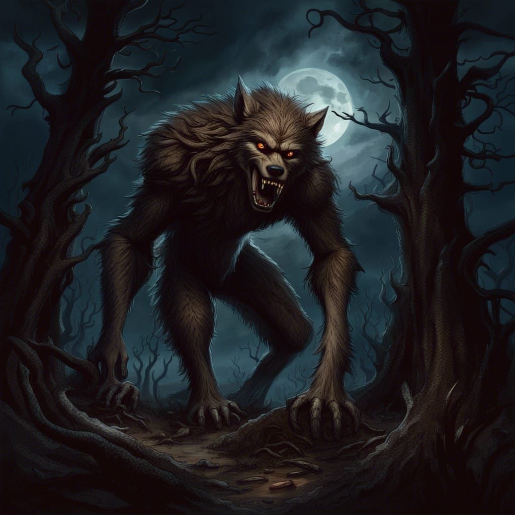 The Werewolf - AI Generated Artwork - NightCafe Creator