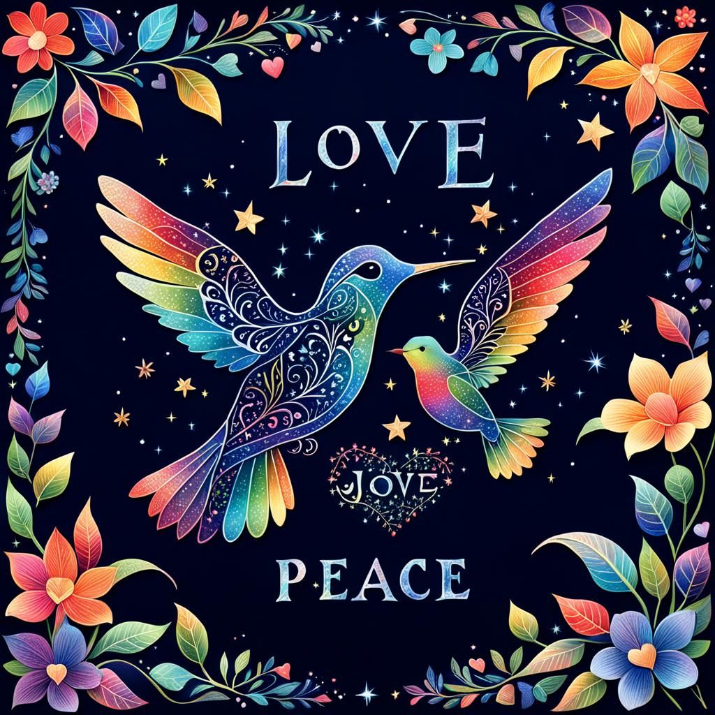 love & peace  by @IDA