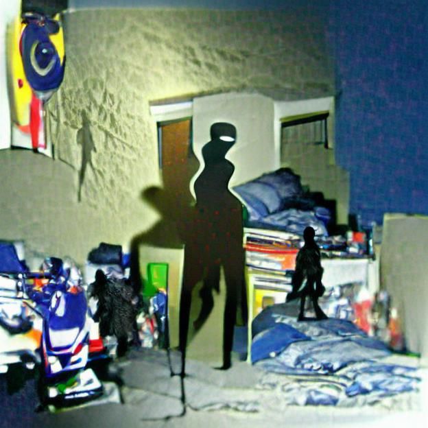 Shadow figure watching