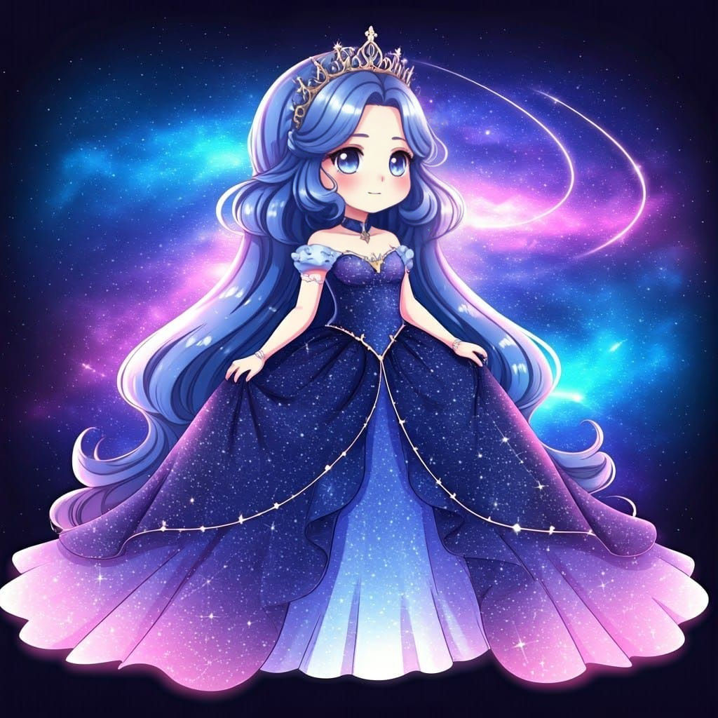 Anime Galaxy Queen in Cute and Epic Style