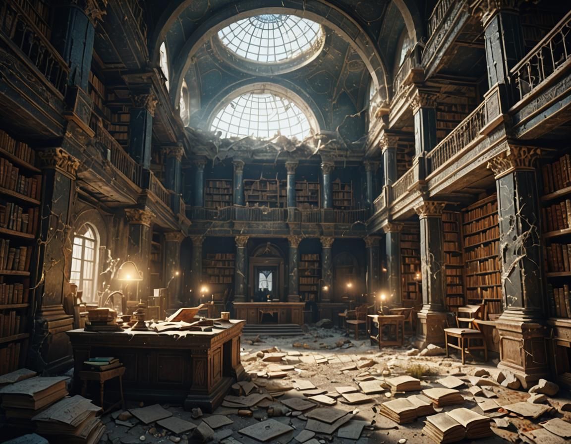 The Lost Library of Alexandria  by @Merc