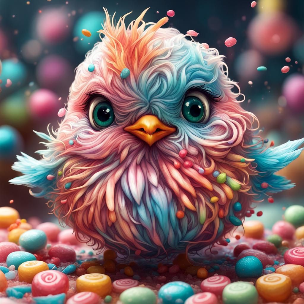 Candy bird - AI Generated Artwork - NightCafe Creator