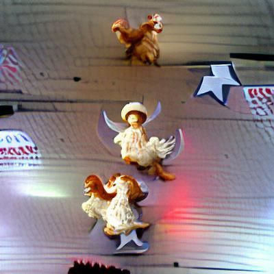 Yeehaw: rodeo, cowboy, chickens and angels