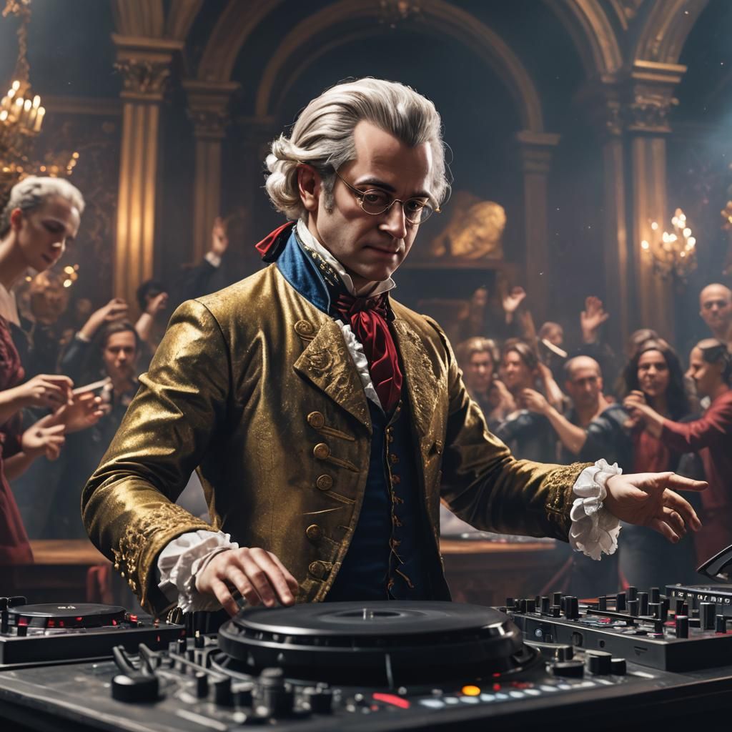 Tonight in Sint-Michielsbasilik in Brussels: W.A. Mozart DJ Set  by @The_BodyPainter