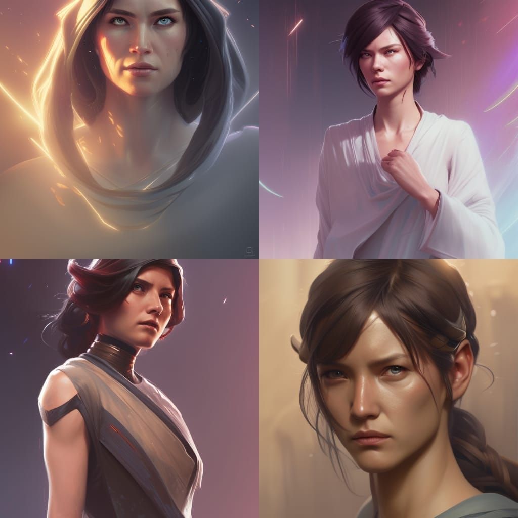 female Jedi 2 - AI Generated Artwork - NightCafe Creator