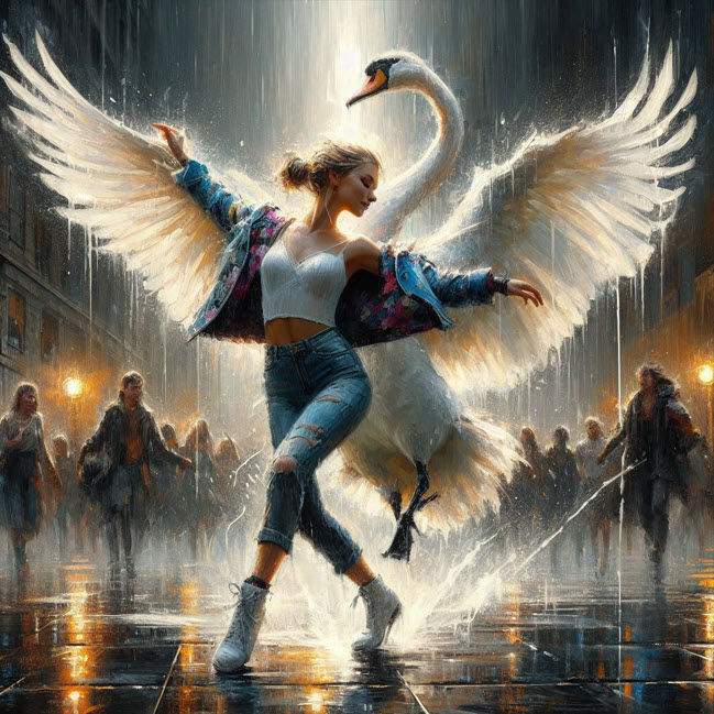 Dansen met een zwaan 2