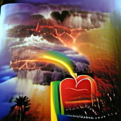 Love thunderstorm devotion rainbow