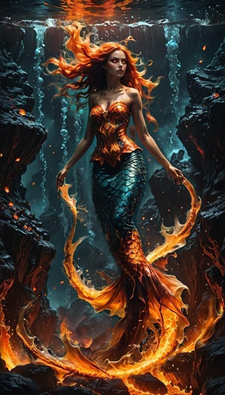 The Embers - Mermaids born from a volcano  by @Zayn