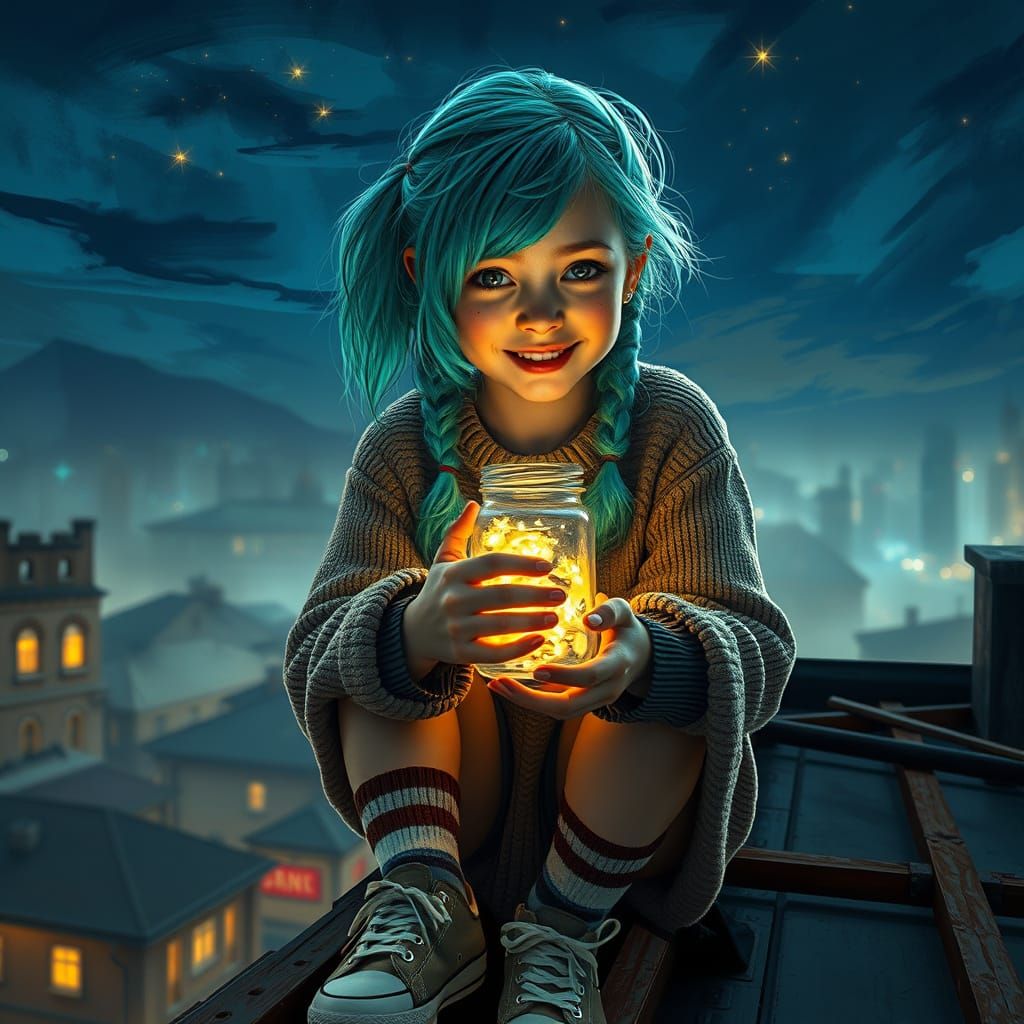 Fireflies   by @Amethystmoonsong