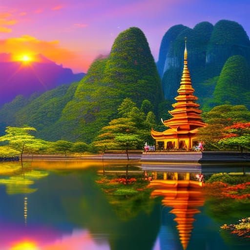 Beautiful temple in thailand.